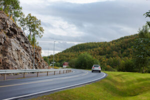 car on a road