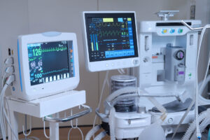 equipment and medical devices in modern operating room